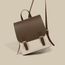 여성 캐주얼 데일리 배색 천연 부드러운 소가죽 백팩 직장인 레더 직장인 가방 정장