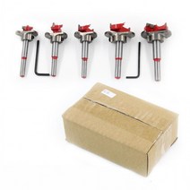 정확한 깊이 조절 스토퍼 장착 목공 보링비트 5개 세트, 단품