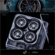 SpeedCG 1/64 HRE P104SC 럭셔리 ABS 휠 고무 타이어 직경 10mm 모델 자동차 개조 부품 Tomica MiniGT, 01 003A