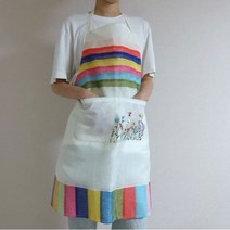 서울공예사 모시 색동 앞치마 13색상, 9 연보라