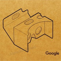 Official Google Cardboard Virtual Reality VR Viewer - Brown 115394