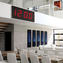 루나리스 FM수신 빅타임 LED 전자 대형벽시계 73cm, 레드 LED(JSLIRE01), 레드 LED(JSLIRE01)