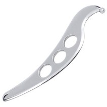 괄사마사지 갈사 얼굴 두피 괄사 스테인레스 스틸 플레이트 마사지 도구 스크레이퍼 물리 느슨한 근육 경락 마사지 기계 스파 보드 도구, 은