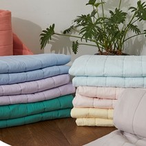 누빔 매트 워싱 침구 사각 퀼팅 카페트 이불패드 침대패드 고정밴드 매트리스 덮개, 프로즌스카이