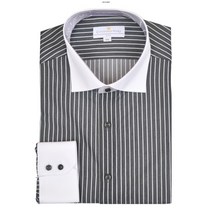 [카운테스마라] 사은품 양말증정 CDHR3P1107K0 초크 스트라이프 클레릭 슬림핏셔츠