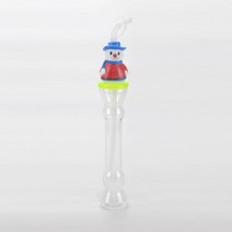 눈사람 캐릭터 슬러시 병 슬러쉬 보틀 용기 빨대 토네이도 글라스 컵 전통시장 1박스(100EA)