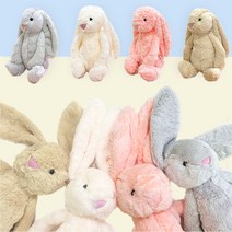 [23년] 애착인형 귀여운 봉제 토끼 인형 M 40cm, 화이트