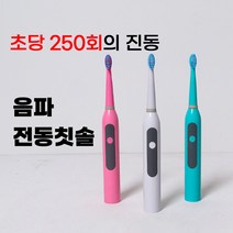 음파전동칫솔 어린이 진동칫솔 초음파 전동치간 교정 자동양치 구강세정 치아관리 화이트, 민트