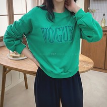 8627 (국내산) 로고 맨투맨 라운드넥 면100 긴팔티 자수 티셔츠 MTM 여성 셔링 박스 봄 가을 오피스 캐주얼