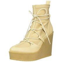 Steve Madden 여성용 아토믹 앵클 부츠 블랙 가죽 8.5