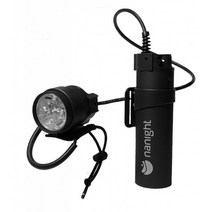 Nanight Tech 2 충전 포트 손전등, 4000 Lumens Black