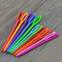 DIY 뜨개용품6Pcs 플라스틱 바느질 바늘 크로 셰 뜨개질 DIY 스웨터 짜기 도구 태피스 트리 양모 원사, 02 6PCS 9CM