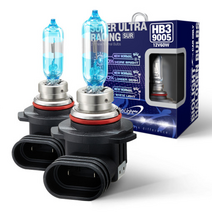 싼타페TM(18~20년) 170% 밝은 자동차 할로겐 전조등/상향등 램프/전구 슈퍼 울트라 레이싱 HB3/9005 (1 Set), 2개입, 슈퍼울트라레이싱 9005, 9005