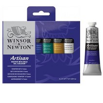 윈저 아티잔수성유화물감스타터 21ml 6색세트, 없음