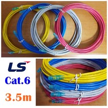 LS전선 UTP CAT6 블루RJ45 랜케이블 3.5m(제작상품), 블루(다이렉트), 1개