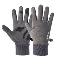 Warm Winter Fleece Gloves For Men Touchscreen Waterproof Snowboard Motorcycle Riding Driving Male