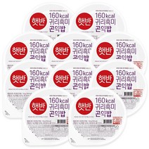 햇반 귀리흑미곤약밥 150g, 10개