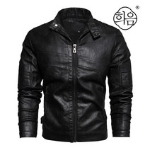 희음모닝 겨울 기모 안감 남성 캐주얼 가죽 재킷 XY8877 M-2XL