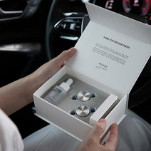 DU_새차 선물 오퍼스 명품 차량용 방향제 송풍구 더블 (+ 쇼핑백 증정), 딥그레이+선택없음:베이