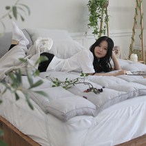 중량UP 먼지없는 마이크로 밴드형 토퍼 캠핑 차박토퍼 SS Q K, 핑크베이지
