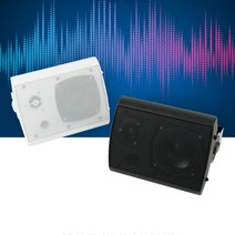 카페 매장 레스토랑 레트로 인테리어 스피커 블랙