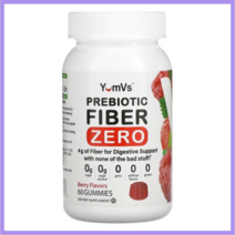 염브이스 프리바이오틱 섬유소 제로 베리맛 2g 구미젤리 60개 YumVs Prebiotic Fiber Zero Berry 60Gummies, 없음, 해당사항없음, 없음