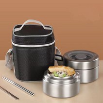 oyoson 보온보냉도시락 런치박스+식기, 1200ML