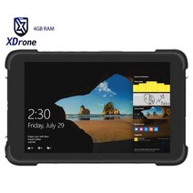 가성비 호환 태블릿 대형 게이밍 타블렛 견고한 윈도우 차량용 PC 4GB RAM 64GB ROM IP67 방수 충격 방지 8 인치 쿼드 코어 OTG 4G GNSS Ublox GPS, Windows 10 Home OS, ADD Charger Dock