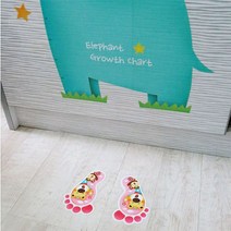 PGM1*^몰조인컴퍼니 야광발바닥스티커 시리즈3 4종 택1 놀이방꾸미기 거실 팬시 다용도 아기방꾸미기 아이 도인테리어^*1췤pgm, *^^옵션*^짝꿍곰F-167