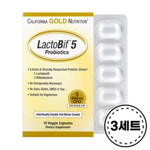 캘리포니아골드뉴트리션 락토비프 프로바이오틱스 50억 CFU 캡슐 10정 3세트(총30정), 1개, 기본