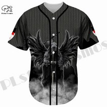 야구복반티 야구반티 반티야구복 PLstar 코스모스 3Dprinted 나이트 템플러 야구 저지 개인 여름 셔츠 캐주얼 독특한 남여 하라주쿠 Q-1