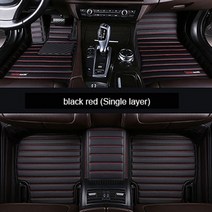 car floor mat for jeep grand cherokee wrangler compass patriot commander auto floor mat, 블랙 레드, 지프