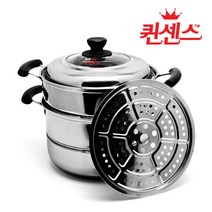 빠른열전도 3중바닥 스텐 2단찜냄비 26cm 조개찜그릇 보쌈찜기 수육냄비 찜통 대게찜통 대게찜솥 냄비찜기, 상세페이지참조