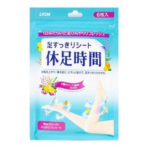 휴족시간 발 다리 쿨링 시트(6매입)