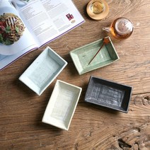 백흑미청 직사각 볼 찬기, 청솔