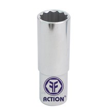 액션 ACTION 12각 핸드 롱 소켓 롱복스알 1/2인치 대복스 사이즈선택, 1개