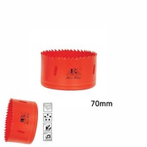 디앤씨공작소 바이메탈 홀쏘 홀컷터 홀쇼 70MM 롱홀쏘 원형타공기 목재구멍뚫기, 1개
