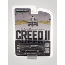 미국 그린라이트 헐리우드 CREED 1967 머스탱 무광블랙 미니카 64스케일 다이캐스트 모형 자동차 장난감