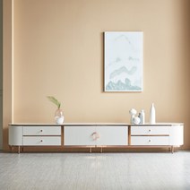 엘레나 세라믹 티비다이 서랍장 TV거실장 2800, 그레이