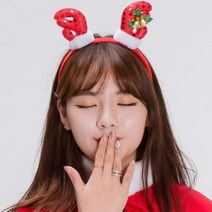 (깜찍이루돌프머리띠) 크리스마스머리띠 단체선물 파 추천 파는곳, 상세페이지 참조