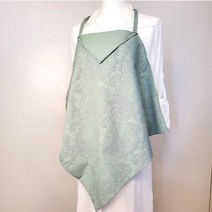 핸드메이드 베베니모 에티켓손수건 휴대용앞치마 끈없는앞치마, 1, 청블루, L