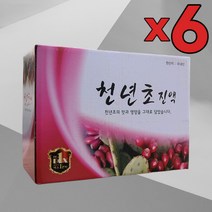 6개 묶음 국내산 천년초즙 건강즙 100ml 60포 천년초 천년초진액 천년초