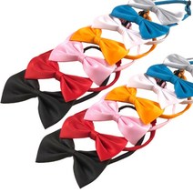 강아지 리본 타이 고양이 케이프 강아지 나비 넥타이 고양이 스카프, 화이트