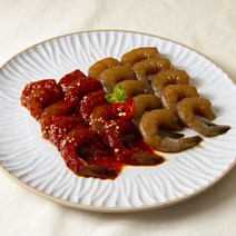 [략수터] 탱글한 깐새우장 간장새우장 양념새우장 당일제조 300g 1kg (냉장), 양념새우장 1개