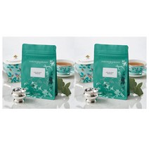 Fortnum Mason 포트넘 앤 메이슨 잉글리쉬 민트 인퓨전 허브 티 차 티백 파우치 English Mint 15티백입 2개, 1세트