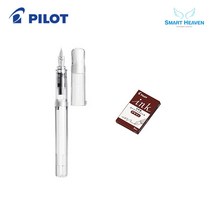 파이롯트 카쿠노 만년필 + 카트리지 5p 세트, EF, NC(만년필), 브라운(카트리지)