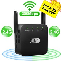 네트워크 유무선 공유기 5G 와이파이 리피터 증폭기 신호 익스텐더 네트워크 부스터 1200Mbps 5 Ghz 장거리, 02 2.4G Black_01 EU 플러그