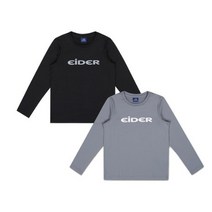 아이더키즈 20년/이월한정7매/아동/키즈/봄 폴리스판 소재로 가볍고 편안한 라운드 키즈 티셔츠(2팩)(UP20201C5)