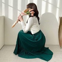 [워니쇼룸](핫한봄신상)언발롱주름스커트 샤랄라 플리츠스커트 주름치마 유니크한디자인 페미닌스타일 명절룩 설빔 오피스룩 맘룩