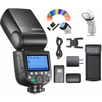 [Godox 정규 대리점]Godox V860III-N TTL 스피드 라이트 카메라 플래시 스트로브 GN60 HSS 2600mAh 대용량 480 풀 파워 플래시 10 레벨로 조광 가능 Nikon 카메라 대응 (V860IIIN) []